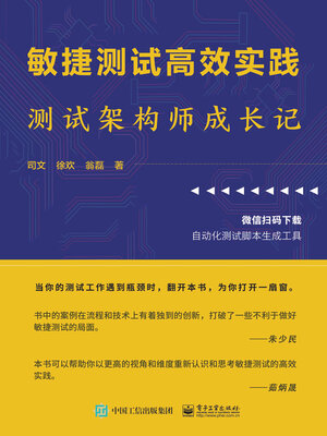 cover image of 敏捷测试高效实践